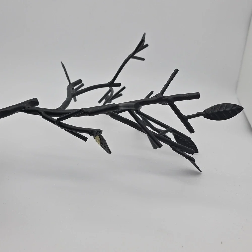 Jewelry Tree Stand Metal Black Branch Organizer Gothic Elegant Minimalist Boho